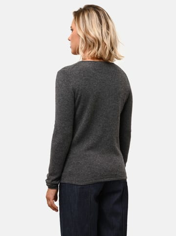 Just Cashmere Kasjmieren trui "Joan" antraciet