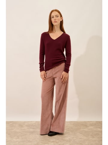 Just Cashmere Kaschmir-Pullover "Joan" in Bordeaux