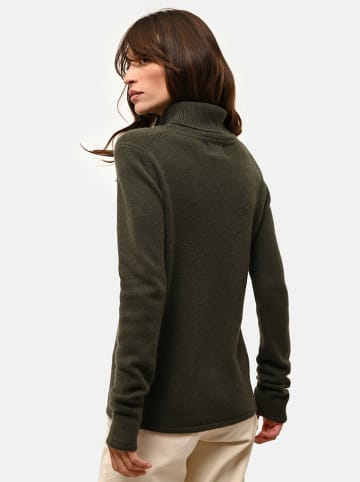 Just Cashmere Kasjmieren trui "June" kaki