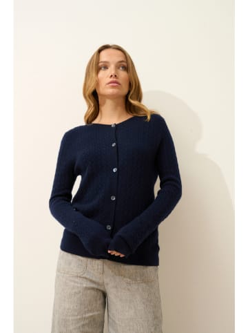 Just Cashmere Kaschmir-Cardigan "Laura" in Dunkelblau