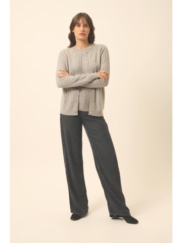 Just Cashmere Kaschmir-Cardigan "Laura" in Grau