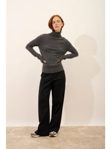 Just Cashmere Kaschmir-Rollkragenpullover "Lexie" in Anthrazit