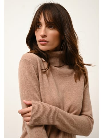 Just Cashmere Kaszmirowy golf "Lexie" w kolorze beżowym