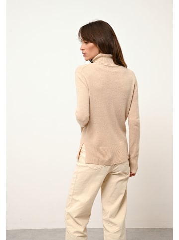 Just Cashmere Kaszmirowy golf "Lexie" w kolorze beżowym