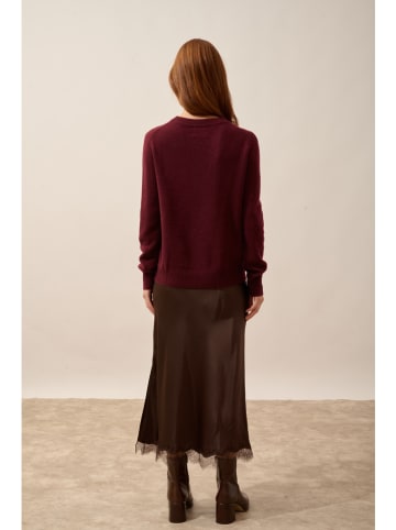 Just Cashmere Kaschmir-Pullover "Lexini" in Bordeaux