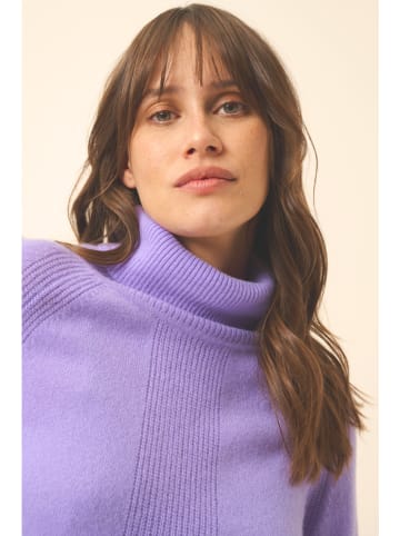 Just Cashmere Kaschmir-Rollkragenpullover in Lila