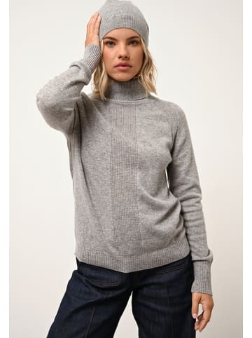 Just Cashmere Kasjmieren coltrui grijs