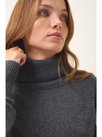 Just Cashmere Kaszmirowy golf w kolorze antracytowym