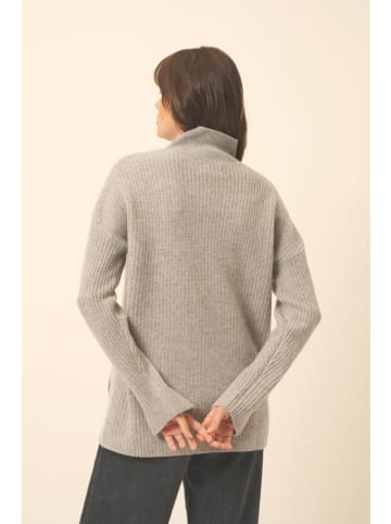 Just Cashmere Kaszmirowy sweter "Louise" w kolorze szarym