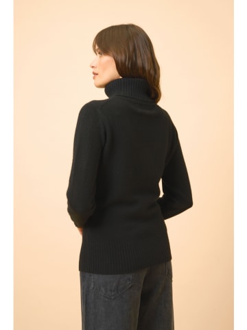 Just Cashmere Kasjmieren coltrui "Lucie" zwart