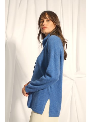 Just Cashmere Kaschmir-Pullover "Melrose" in Blau