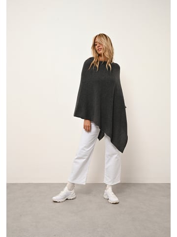 Just Cashmere Kaschmir-Poncho "Meredith" in Anthrazit