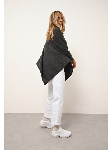 Just Cashmere Kaschmir-Poncho "Meredith" in Anthrazit