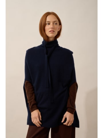 Just Cashmere Kaschmir-Poncho"Miamar" in Dunkelblau