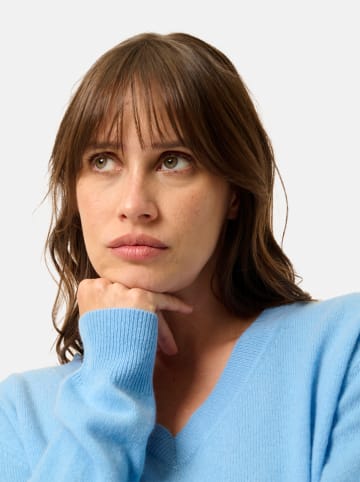 Just Cashmere Kaschmir-Pullover "Nora" in Hellblau