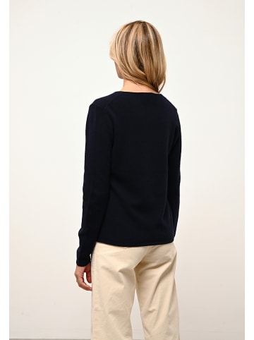 Just Cashmere Kaszmirowy kardigan "Norma" w kolorze granatowym