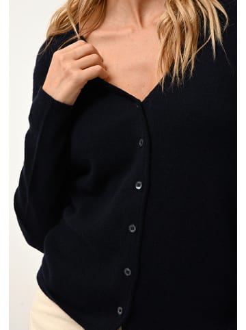 Just Cashmere Kaszmirowy kardigan "Norma" w kolorze granatowym