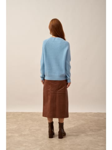 Just Cashmere Kaschmir-Pullover "Oceane" in Hellblau