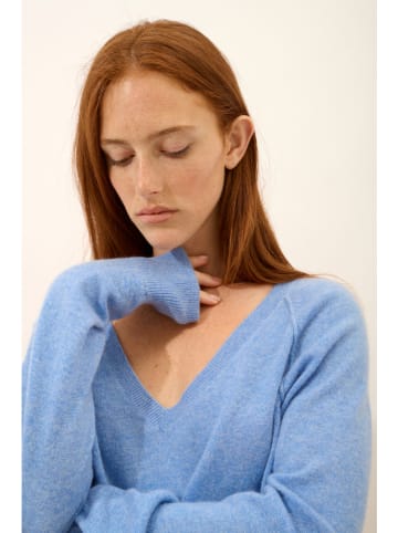Just Cashmere Kaschmir-Pullover "Phoebe" in Hellblau