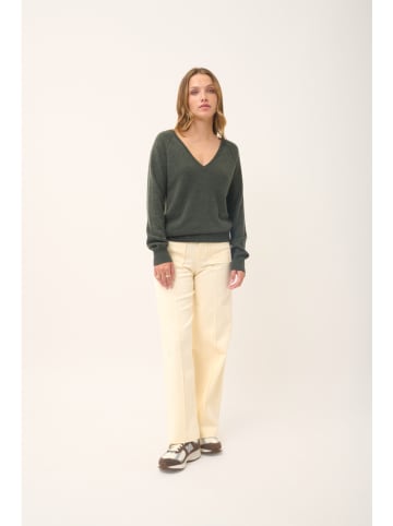 Just Cashmere Kaschmir-Pullover "Phoebe" in Khaki