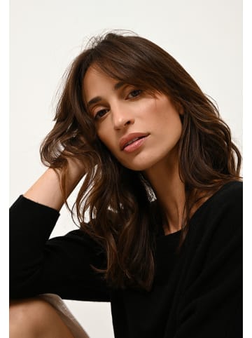 Just Cashmere Kaszmirowy sweter "Rebecca" w kolorze czarnym