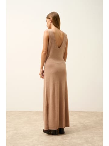 Just Cashmere Kaschmir-Kleid "Tessa" in Beige