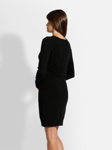 Just Cashmere Kaszmirowa sukienka "Tracy" w kolorze czarnym