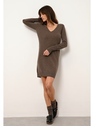 Just Cashmere Kaschmir-Kleid "Tracy" in Braun