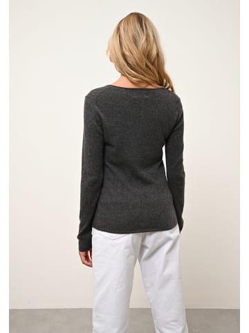 Just Cashmere Kaschmir-Pullover "Vivian" in Anthrazit