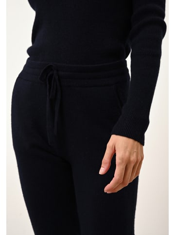 Just Cashmere Kaschmir-Hose "Wendy" in Dunkelblau