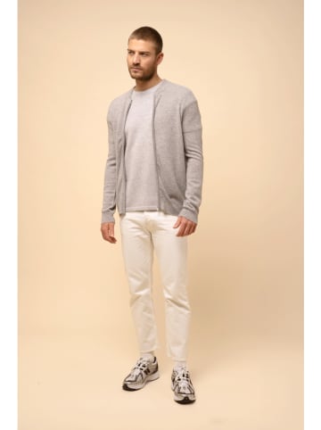 Just Cashmere Kasjmieren vest "Polnoon" grijs