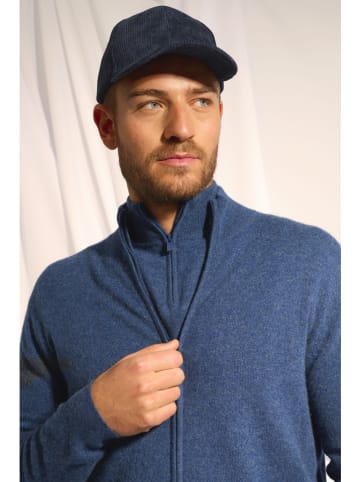 Just Cashmere Kaszmirowy kardigan "Alan" w kolorze granatowym