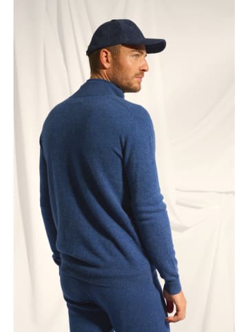 Just Cashmere Kaszmirowy kardigan "Bradley" w kolorze niebieskim