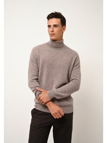 Just Cashmere Kasjmieren coltrui "Connor" taupe