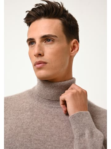 Just Cashmere Kasjmieren coltrui "Connor" taupe