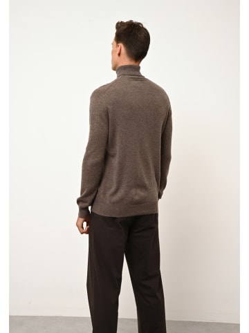 Just Cashmere Kasjmieren coltrui "Connor" bruin