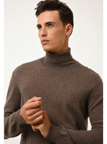 Just Cashmere Kasjmieren coltrui "Connor" bruin