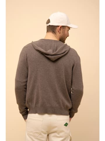 Just Cashmere Kasjmieren vest "Elliot" bruin