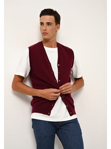 Just Cashmere Kaschmir-Weste "Lana" in Bordeaux