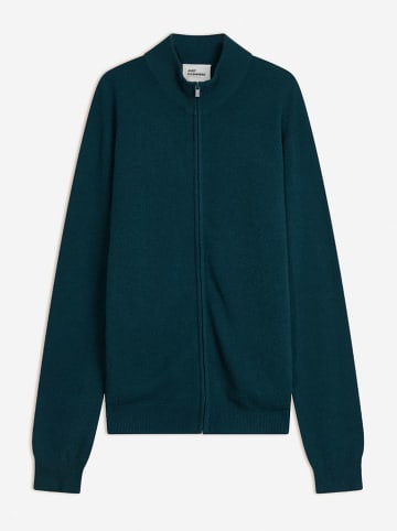 Just Cashmere Kasjmieren vest petrol