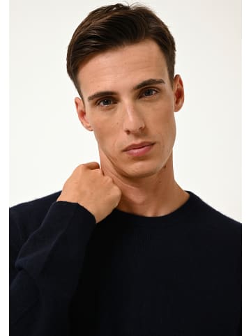 Just Cashmere Kasjmieren trui "Noe" donkerblauw