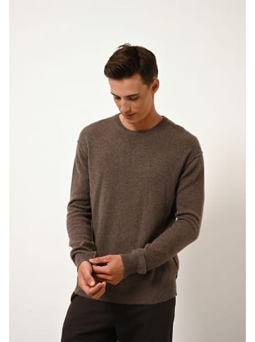 Just Cashmere Kaszmirowy sweter "Noe" w kolorze brązowym