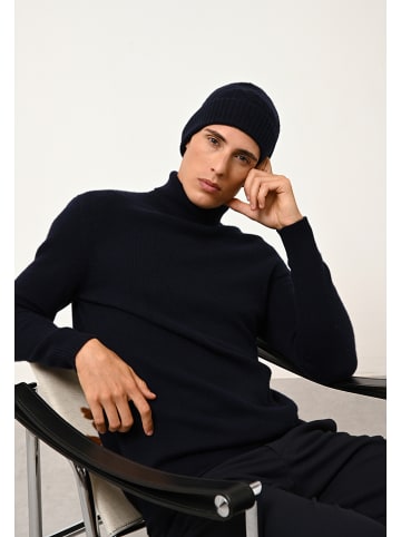 Just Cashmere Kaschmir-Rollkragenpullover "Sacha" in Dunkelblau