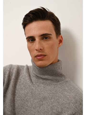 Just Cashmere Kasjmieren coltrui "Sacha" grijs