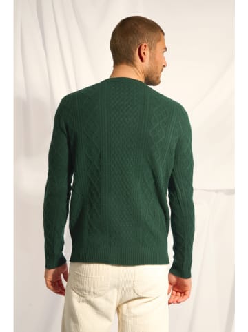 Just Cashmere Kaszmirowy sweter "Thurid" w kolorze zielonym