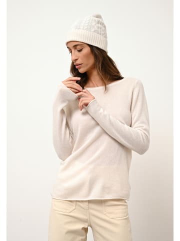 Just Cashmere Kaschmir-Mütze "Cleo" in Weiß