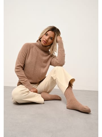 Just Cashmere Kaschmir-Socken "Dayaya" in Camel