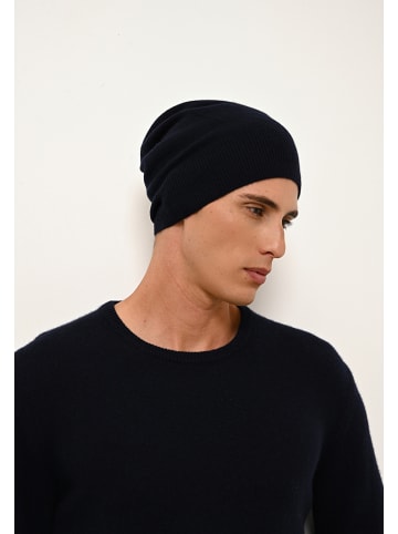 Just Cashmere Kaschmir-Mütze "Ginger" in Dunkelblau