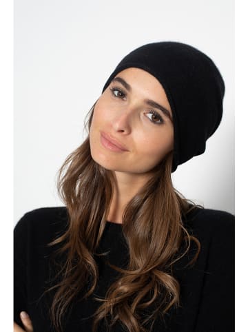 Just Cashmere Kasjmieren muts "Lauren" zwart