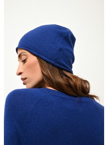 Just Cashmere Kaschmir-Mütze "Lauren" in Blau
